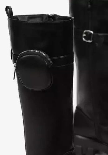 Kozaki damskie RQ2042-1.BLACK (36/41, 8par)