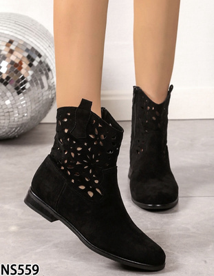 Botki damskie ocieplane 7ANS559.BLACK (36/41,12par)