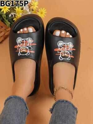 Klapki damskie 7ABG175.BLACK (36/41,12par)