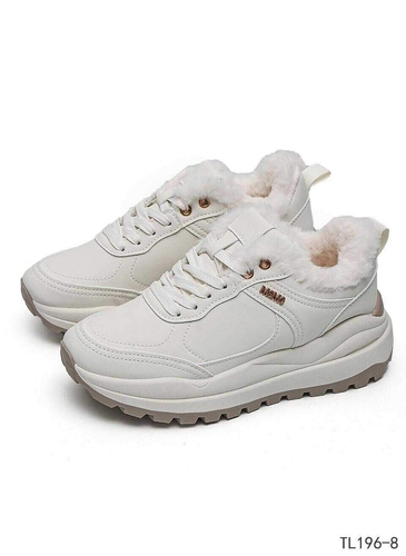 Buty sportowe damskie TL296-9.WHITE (36/41,12par)