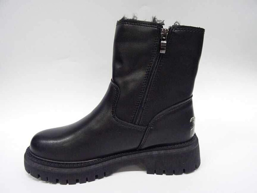 Botki damskie 7AE8215-1.BLACK Ocieplane (37/42,12par)