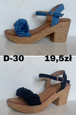 Sandały damskie D-30.KOLORDOWYBORU (36/41,12par)
