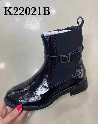 Botki damskie   7AK22021B.BLACK  Ocieplany (36/41,12par)