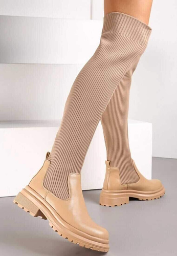 Kozaki damskie ocieplane A9073.CAMEL (36/41,12par)