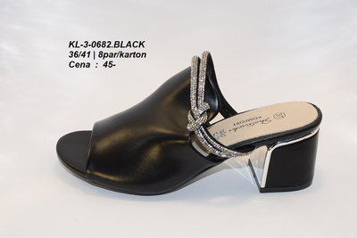 Klapki damskie 3-0682.BLACK (36/41,8par)