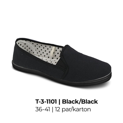 Trampki damskie 7A3-1101.BLACK/BLACK (36/41,12par)