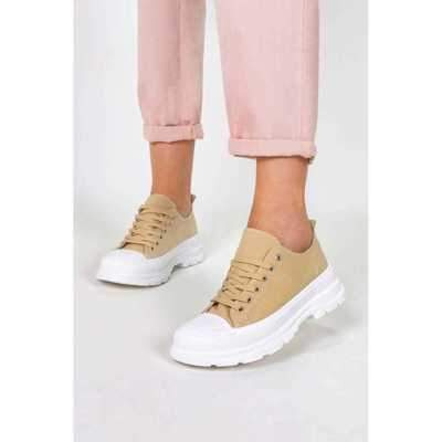 Trampki damskie 7AR100.KHAKI (36/41,12par)