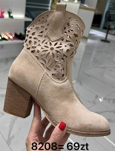 Botki damskie 7A8208.BEIGE (36/41,12par)