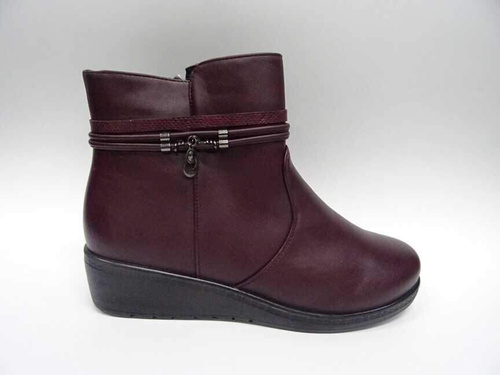 Botki damskie 7A8105-7.RED Ocieplane (36/42,12par)