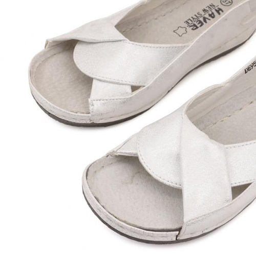Sandały damskie DE955-4.SILVER (36/41,12par)