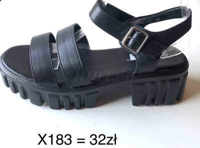 Sandały damskie 7AX183.BLACK (36/41,12par)