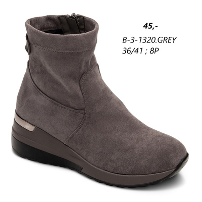 Botki damskie 7AB-3-1320.GREY (36/41,8par)