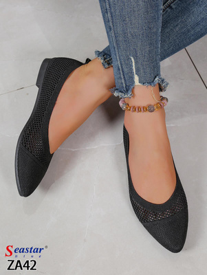 Balerinki damskie ZA42.BLACK (36/41,12par)