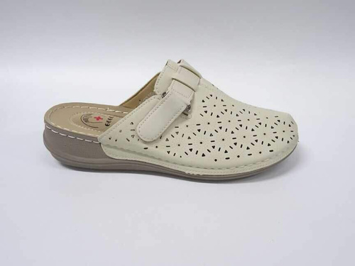 Klapki damskie 7AC2316-2.BEIGE   (36/42,12par)