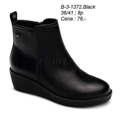 Botki damskie 7AB-3-1372.BLACK (36/41,8par)