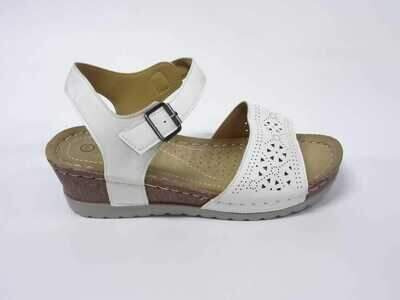 Sandały damskie 7AE1302-2.WHITE (36/41,12par)