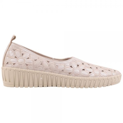 Balerinki damskie F43A-2.BEIGE (36/41,12par)