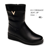 Botki damskie 7AB-3-1390.BLACK (36/41,8par)
