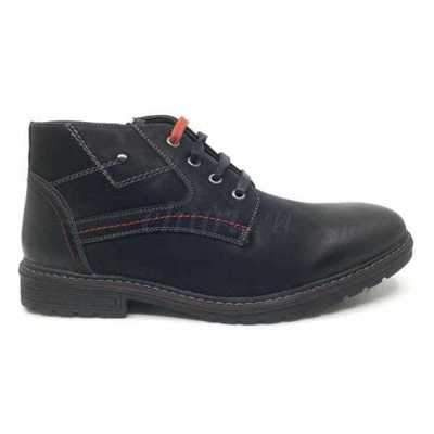 Trzewiki męskie A2191-10.BLACK/BROWN (41/46,8par)