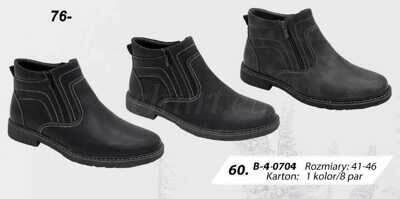 Trzewiki męskie  9AB-4-0704.KOLORDOWYBORU (41/46,12par)