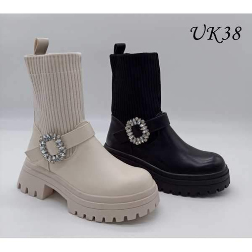 Botki damskie 7AUK38.BEIGE (36/41,12par)