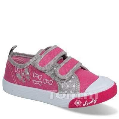 Trampki dziewczęce 1AT10379-B.PINK (20/25,8par)