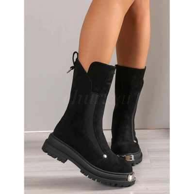 Botki damskie ocieplane 7ANC1306.BLACK (36/41,12par)