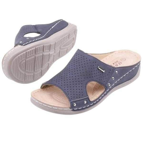 Klapki damskie DE986-1.NAVY (36/41,12par)