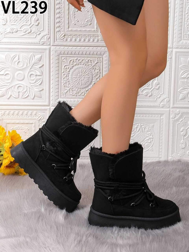 Botki damskie 7AVL239.BLACK (36/41,12par)