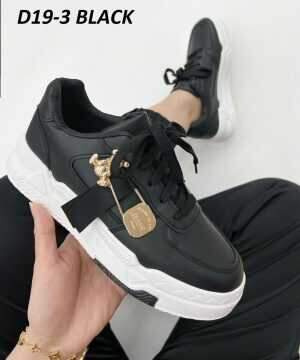 Buty sportowe damskie D19-3.BLACK (36/41,12par)