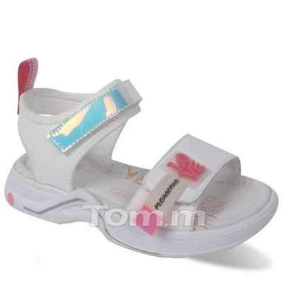 Sandały dziewczęce 5AT9942-A.WHITE/PINK (29/34,8par)