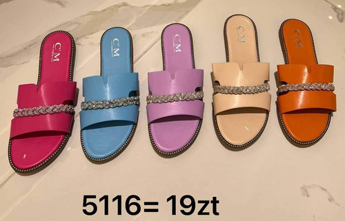 Klapki damskie 7A5116.PURPLE (36/41,12par)