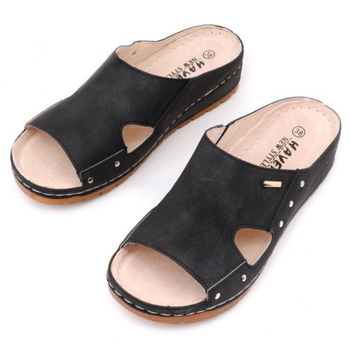 Klapki damskie DE924-5.BLACK (36/41,12par)
