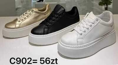 Buty sportowe damskie 7AC902.BLACK, WHITE, GOLD (36/41,12par)