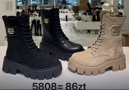 Botki damskie ocieplane 7A5808.KOLORYDOWYBORU (36/41,12par)