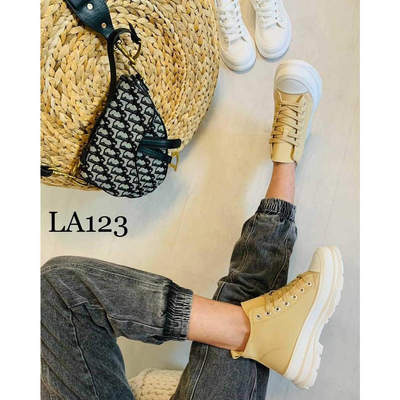 Trampki damskie 7ALA123.KHAKI (36/41,12par)