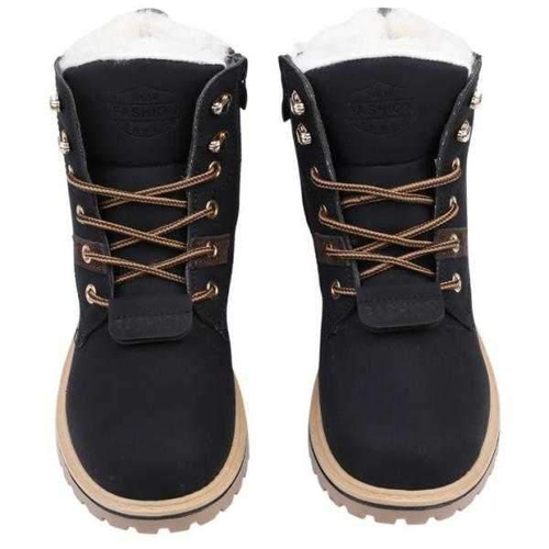 Trzewiki damskie B165-19.BLACK/BROWN (37/41,8par)