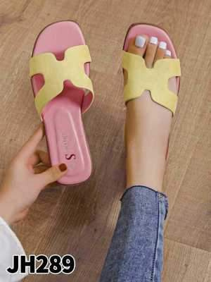 Klapki damskie 7AJH289.YELLOW (36/41,12par)