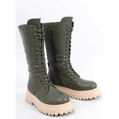 Botki damskie RB110.GREEN Ocieplane (36/41,12par)