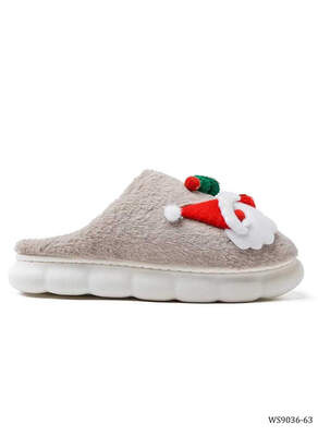 Kapcie damskie  7AWS9036-63.KHAKI   (36/41,12par)