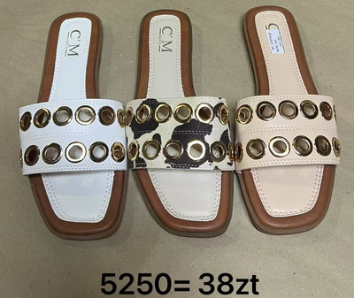 Klapki damskie 5250.KOLORDOWYBORU  (36/41,12par)