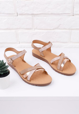 Sandały damskie 7ADH02A-3.GOLD (36/41,12par)