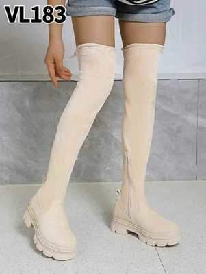 Kozaki damskie 7AVL183.BEIGE (36/41,12par)