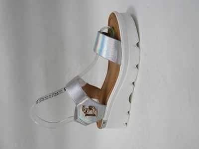 Sandały damskie 7A0-42.SILVER (36/41,12par)