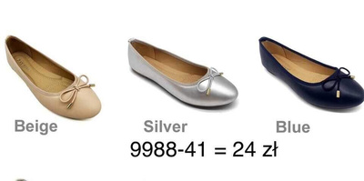 Balerinki damskie 7A9988-41.KOLORDOWYBORU (36/41,12par)