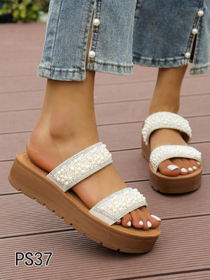 Klapki damskie PS37.BEIGE (36/41,12par)