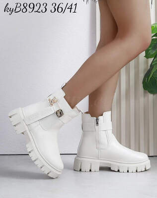 Botki damskie 7A8923.BEIGE Ocieplany (36/41,12par)