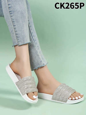 Klapki damskie 7ACK265.WHITE (36//41,12par)