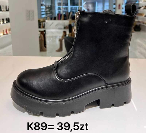 Botki damskie 7AK89.BLACK Ocieplane (36/41,12par)