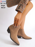Botki damskie 7ANC1363K.BEIGE   (36/41,8par)
